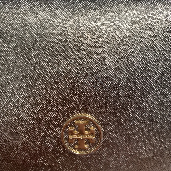 Tory Burch Saffiano Leather Gold Crossbody - Picture 2 of 14